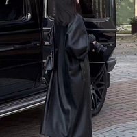 Veste classique noire de qualité supérieure pour femmes, en similicuir PU, manteau personnalisé, vêtements d'extérieur pour l'automne, streetwear