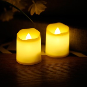 24 teile/schachtel heißer Verkauf batterie betriebener romantischer Wellen mund führte elektronische Haupt dekoration <span class=keywords><strong>LED</strong></span> flackernde Kerzen-Tee lichter - Product Image 4