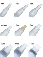 Marqueurs de peinture en mousse vides rechargeables DIY 1mm-15mm stylo de dessin au trait pour la peinture d'art stylos de peinture rechargeables vierges