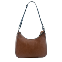 Sac Chic Grande Demi-Lune en PU Premium avec Bandoulière Réglable, Silhouette Élégante et Sûre, Couleur Unie, Idéal pour le Bureau et les Trajets Quotidien, Sac Demi-Lune Raffiné