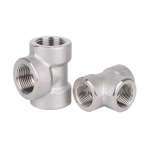 Lớn Hàng Hóa Tại Chỗ Áp Lực Cao 6000 #9000 #3/4 "304/304L/316/316L/321/430 Thép Không Gỉ Nữ Threaded <span class=keywords><strong>Tee</strong></span> Phụ Kiện - Product Image 1