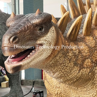 Dinosaure animatronique réaliste Huayangosaurus pour l'animation extérieure, à vendre directement de l'usine d'animatroniques