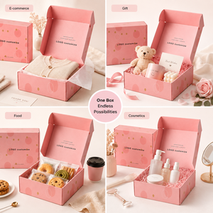 Custom Logo Double-Sided Printed Matt Lamination Eco-Friendly Reusable Foldable Shipping & Mailer <b>Boxes</b> for Clothes - Product Image 2