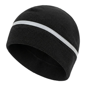 Warm Fleece Cycling Cap With Reflective Strips For Winter Outdoor Sports - Product Image 2