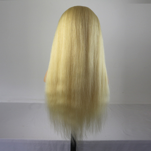 Venta caliente Europa cara femenina 100% cabello humano entrenamiento <span class=keywords><strong>maniquí</strong></span> cabeza de <span class=keywords><strong>muñeca</strong></span> simulada con hombros para <span class=keywords><strong>peluquería</strong></span> - Product Image 5