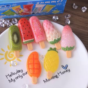 Mini Ciondoli Piatti a Forma di Frutta per Gioco di Imitazione, Giocattoli per Bambini a Tema Gelato, Mini Resina Anguria Ananas Kiwi <span class=keywords><strong>Fragola</strong></span>, Regalo per Giochi di Ruolo e Negozi - Product Image 3