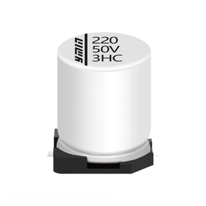 ตัวเก็บประจุแบบติดพื้นผิว470 uF ขั้ว10V ตัวเก็บประจุ V3MC0771A471MVTM - Product Image 1