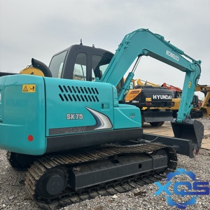 Excavadora de cadenas Kobelco Sk75 de segunda mano con motor Yanmar, peso operativo de 7500 kg, capacidad de la cucharón de 0.4 m, potencia de 44300 W - Product Image 1