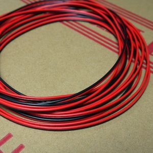 より線2468PVC2ピン赤黒フラットリボンワイヤーケーブル1618 20 24 26 28AWG - Product Image 5