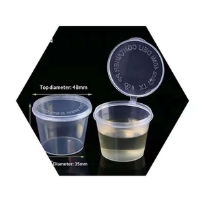Caja de Plástico Desechable para Microondas, Estilo Hong Kong, Rectangular, para Salsas, Aceite, Vinagre, Pasta de Ajo, Modelo para Dumplings - Product Image 5