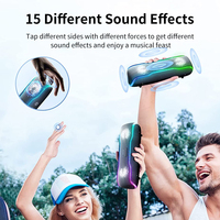 Speaker Nirkabel Portabel dengan Lampu Berkedip Warna-warni RGB, Tahan Air IPX7, Bass Super 25W dengan Pencocokan TWS, Waktu Putar 24 Jam