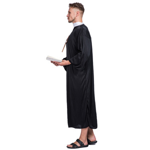 Disfraz de misionero masculino, disfraz de poliéster negro, talla para adultos, para fotografía de Halloween, disfraces de baile - Product Image 4