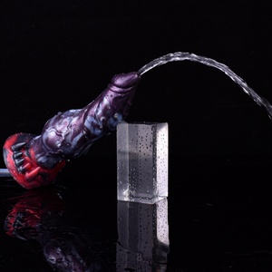 FAAK Silicone Dog Knot Squirting <b>Dildo</b> Ejaculation Large Penis With Sucker Fantasy Sex Toys Anal Plug Female Masturbator - Product Image 5