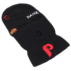 विंडप्रूफ मोटरसाइकिल मास्क वसंत ऋतु पूर्ण चेहरा मास्क टोपी कढ़ाई लोगो एक तीन छेद स्की मास्क खोपड़ी बालकलावा - Product Image 2