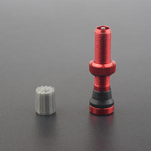 Pompa a valvola <span class=keywords><strong>americana</strong></span> in lega di alluminio filettata di precisione leggera per biciclette Tubeless montaggio manubrio posteriore - Product Image 2