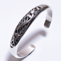 Bracelet simplement fin pour femmes et filles Bracelets en argent sterling 925, exportateur de bijoux de bracelet fin fait main antique
