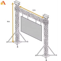 Global Post Stand Truss Folding Line Array Truss de aluminio con sistema de equipo de elevación Truss Accesorios