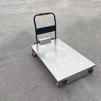Chariot à plateforme électrique à ciseaux silencieux et stable, capacité de levage 200-500 kg, chariot hydraulique à batterie pour ascension, plateforme 1200x750 mm, 300W