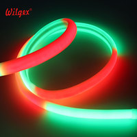 Bande LED néon flexible T25 demi-circulaire à économie d'énergie et longue durée de vie, PCB 3oz, IC constant, garantie 5 ans, silicone sans points, 24V