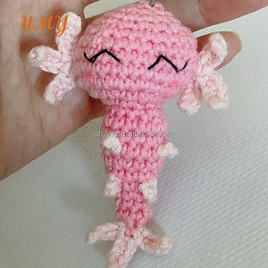 <span class=keywords><strong>Crochet</strong></span> Mini Juguetes Llavero Amigurumi Animales Hecho a mano Axolotl <span class=keywords><strong>Ajolote</strong></span> Plushie <span class=keywords><strong>Crochet</strong></span> Llavero - Product Image 5