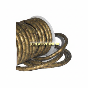 Cordón de cuero de oveja genuino de alta calidad 10mm encanto al por mayor cantidad a granel disponible 3mm 4mm 2mm 8mm tamaños bolsa de alambre de hierro - Product Image 1