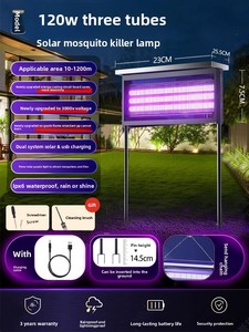 Lámpara Solar <span class=keywords><strong>Antimosquitos</strong></span>, Trampa de Luz con Clasificación IP33 para Uso en Exteriores, Patio y Jardín, Trampa para Insectos Voladores de Gran Área, Venta al por Mayor - Product Image 6