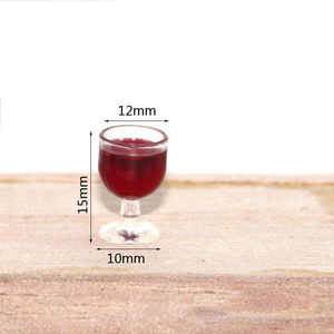 Lo más nuevo, casa de muñecas a escala 1:6 1:12, comida de simulación en miniatura, mini vaso de cerveza, copa de <span class=keywords><strong>vino</strong></span> tinto, juguete para casa de muñecas, accesorios - Product Image 5