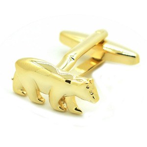 Atacado Abotoaduras Banhadas a Ouro com Design de Touro e Urso, Personalizadas, Acessório de Moda Masculino para Terno e Camisa, Joia Moderna para Casamento e Smoking - Product Image 3