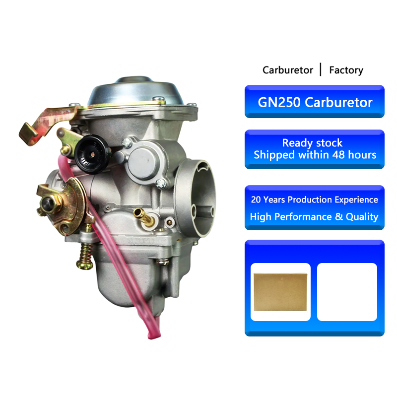 Carburatore Carb Per Suzuki GN 250 GN250 Carburatore GN300 Dr250 Sr250 Roketa Jianshe JS400-7 Hensim HS400 Scout 300CC-400CCCarb GN250 Carburatore Kit Carburatore(GN250-Hand