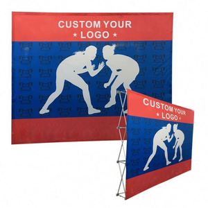 Mur d'affichage en tissu tendu personnalisé, fond de stand pour salon professionnel, mur d'affichage pop-up - Product Image 1