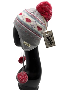 Gorro de punto de alta calidad para niños 54-56 Cm estilo de moda X'MAS gorro de regalo con orejas - Product Image 3
