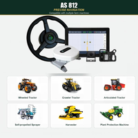 Sistem Navigasi GPS Autosteer Traktor AS812 GNSS RTK dengan Layar Sentuh 12,1 Inci, Kemudi Elektrik, Akurasi 2,5cm untuk Penggunaan Pertanian