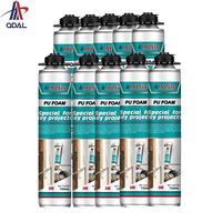 Mousse isolante en spray OEM, polyuréthane monocomposant, mastic adhésif en mousse PU pour le remplissage des espaces entre les portes et les fenêtres