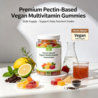Gommes multivitaminées végétaliennes à base de pectine pour le soutien nutritionnel quotidien des adultes, complément alimentaire naturel à haute concentration