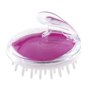 Galvanoplastie Silicone Shampooing Brosse Maison Cuir Chevelu Nettoyage Anti-démangeaisons Grattage Massage <span class=keywords><strong>Cheveux</strong></span> Tête Massage GG - Product Image 3