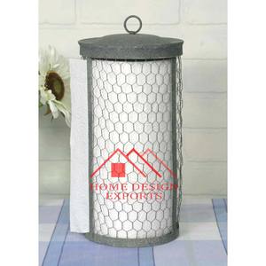 ที่ใส่กระดาษทิชชูแบบม้วนเหล็กชุบสังกะสีแบบเรียบง่ายสำหรับโรงแรมและร้านอาหารที่ใส่กล่องทิชชูบนโต๊ะดีไซน์ล่าสุด - Product Image 3