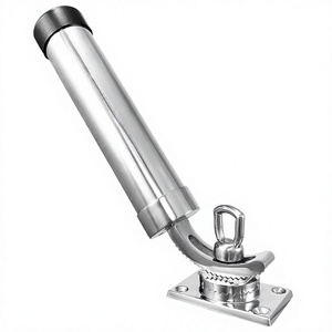Porte-canne à pêche universel réglable en acier inoxydable 316 pour bateaux et yachts marins – Accessoires nautiques - Product Image 1