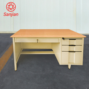 Modern KD Struktur Perabot Kantor Logam Baja Rumah Meja Komputer Kantor Meja dengan <span class=keywords><strong>3</strong></span> Laci - Product Image 2