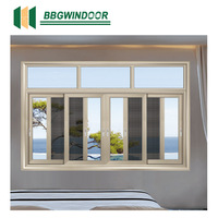 Lukliving Fenêtre coulissante française Fenêtre coulissante en verre verticale Fenêtres coulissantes en aluminium à impact d'ouragan