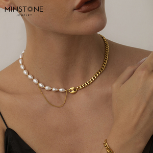 Collier victorien en en perles naturelles plaquées platine, bijoux commémoraux de haute qualité en laiton et métal, à la mode, nouvelle collection 2022 - Product Image 4