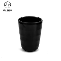 Écologique Japonais Espresso Latte Lait Boisson Tasse En Porcelaine Fait À La Main Noir Mat En Céramique café thé tasse tasse sans poignée