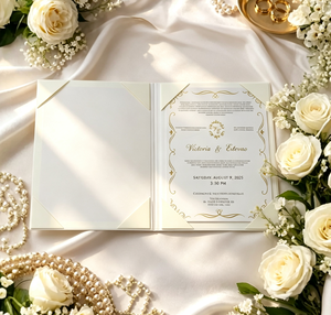 Porte-certificat de mariage en velours rigide, personnalisé avec calligraphie islamique dorée, pour certificat de Nikkah et invitations de mariage - Product Image 2