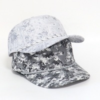 Gorra de Camuflaje Personalizada con Estampado Digital de Bosque de Nieve Real, Gorra Táctica para Hombre con Bordado 3D para Caza y Deportes al Aire Libre