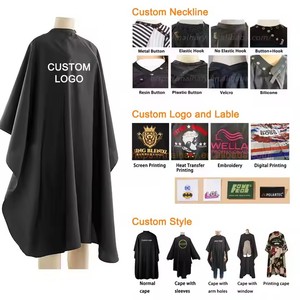 Capa Profesional para Salón de Belleza Maihary de 140*160cm con Logotipo Personalizado, Bata para <span class=keywords><strong>Peluquería</strong></span>, Chal para Cortar el Cabello, Capas de <span class=keywords><strong>Peluquería</strong></span> - Product Image 4