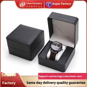 <span class=keywords><strong>Boîte</strong></span> <span class=keywords><strong>de</strong></span> <span class=keywords><strong>montre</strong></span> en cuir PU noir <span class=keywords><strong>haut</strong></span> <span class=keywords><strong>de</strong></span> <span class=keywords><strong>gamme</strong></span> stockage <span class=keywords><strong>de</strong></span> bijoux <span class=keywords><strong>de</strong></span> mode et Bracelet étui-cadeau pour emballage <span class=keywords><strong>de</strong></span> <span class=keywords><strong>montre</strong></span> en gros - Product Image 2