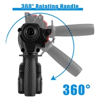 Perceuse à Percussion Électrique sans Balais, Marteau Rotatif Multifonction Portatif Rechargeable pour Batterie Makita 18V