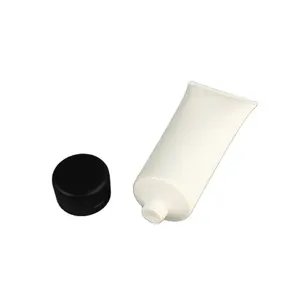 30Mm Puur Witte Pe Knijpbare Zachte Buis Met Pp Plastic Flip-Top Dop Voor Cosmetische Crème Handcrème