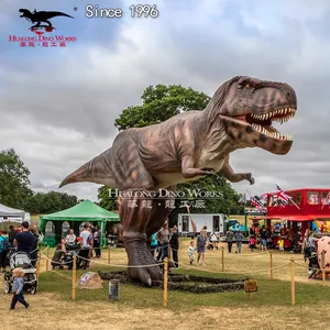 High Quality Real Size Animatronic Dinosaur Model In Dinosaur Park