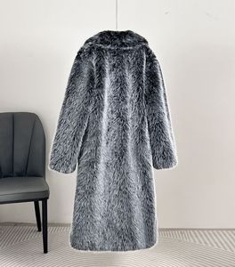 <span class=keywords><strong>Manteau</strong></span> <span class=keywords><strong>Long</strong></span> en Fausse <span class=keywords><strong>Fourrure</strong></span> pour <span class=keywords><strong>Femme</strong></span>, Col Tailleur Luxueux, Automne Hiver, Vente Chaude - Product Image 6