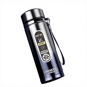 OMORY #304 Gradient Stainless Steel Insulated <b>Bottle</b> Double Wall Leakproof Straw <b>Bottle</b> - Product Image 1